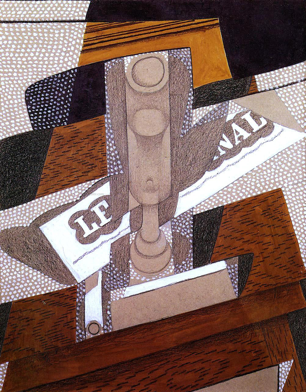 Juan Gris The Pipe - Canvas Print