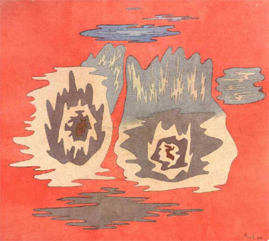 Paul Klee The Place of the Twins - Canvas Print