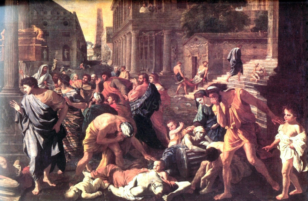Nicolas Poussin The Plague of Ashdod - detail - Canvas Print