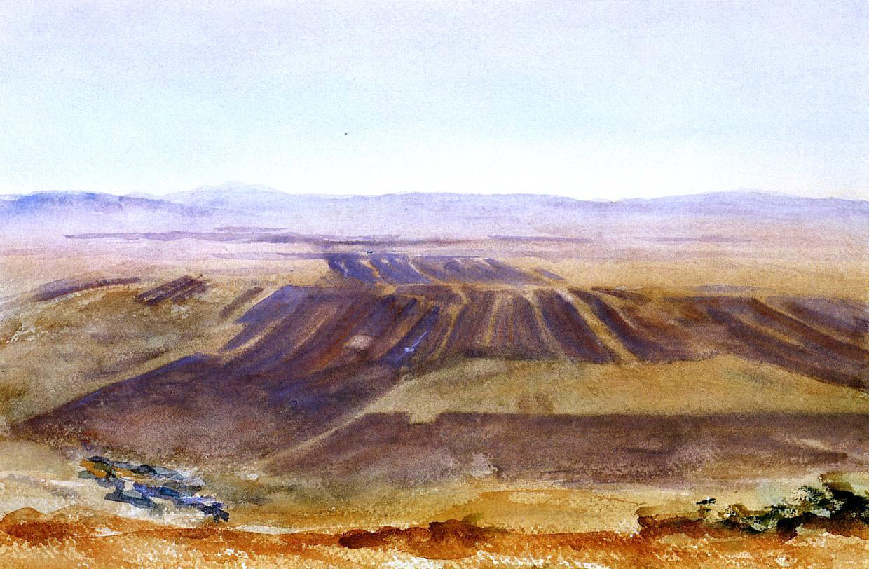 John Singer Sargent The Plains from Nazareth - Canvas Print