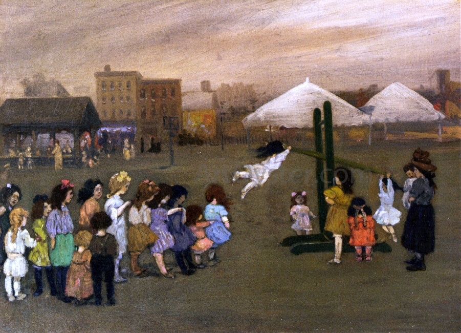 Jerome Myers The Playground - Canvas Print