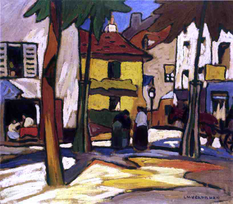 Louis Mathieu Verdilhan The Plaza - Canvas Print