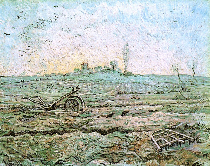 Vincent Van Gogh The Plough and the Harrow (after Millet) - Canvas Print