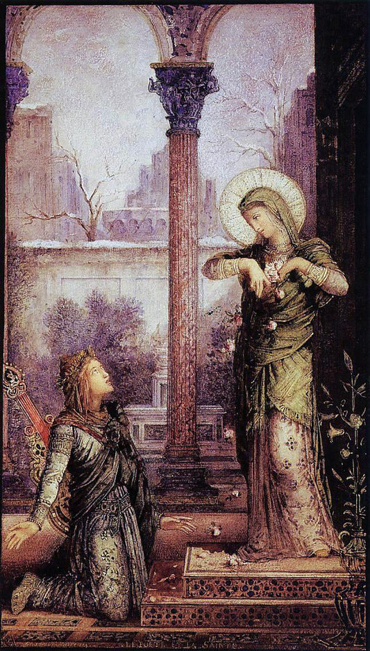 Gustave Moreau The Poet and the Saint - Canvas Print