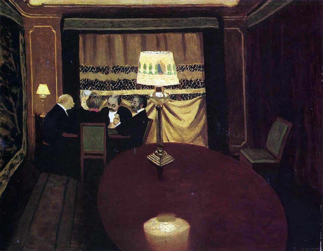 Felix Vallotton The Poker Game - Canvas Print