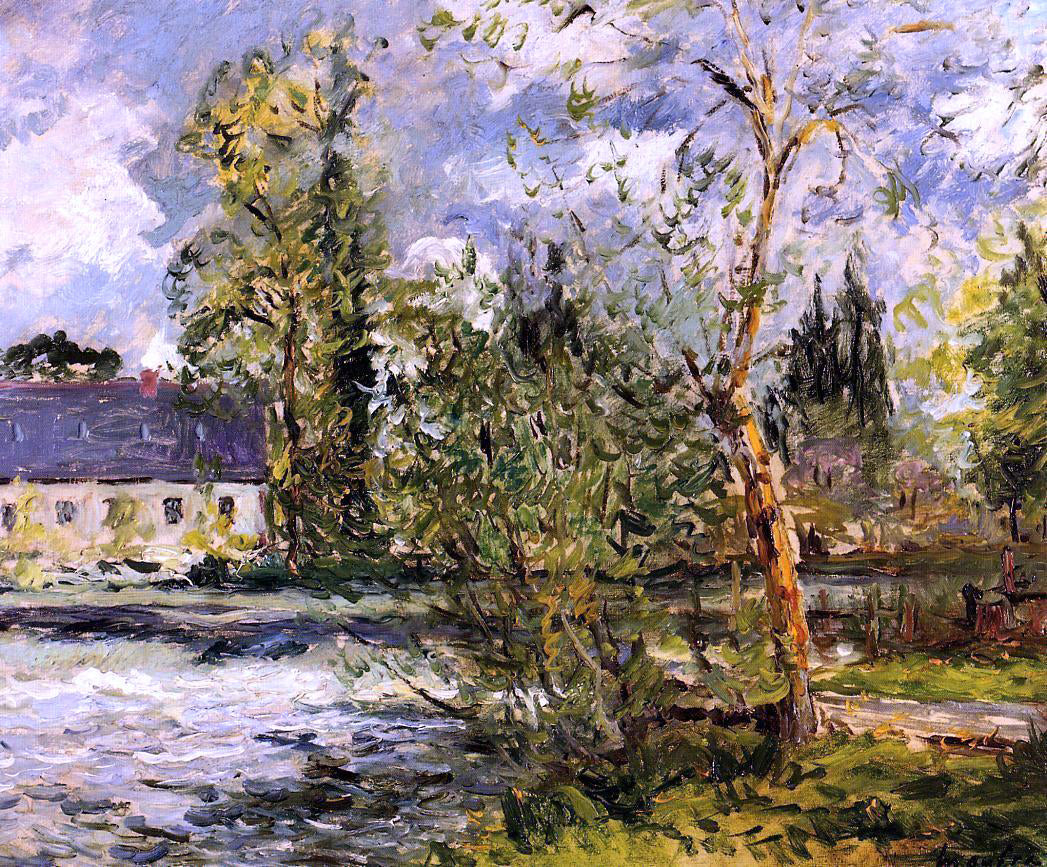 Maxime Maufra The Ponce Paper Factory on the Edge of the Sathe Woods - Canvas Print
