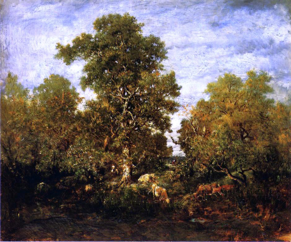 Theodore Rousseau The Pond - Canvas Print