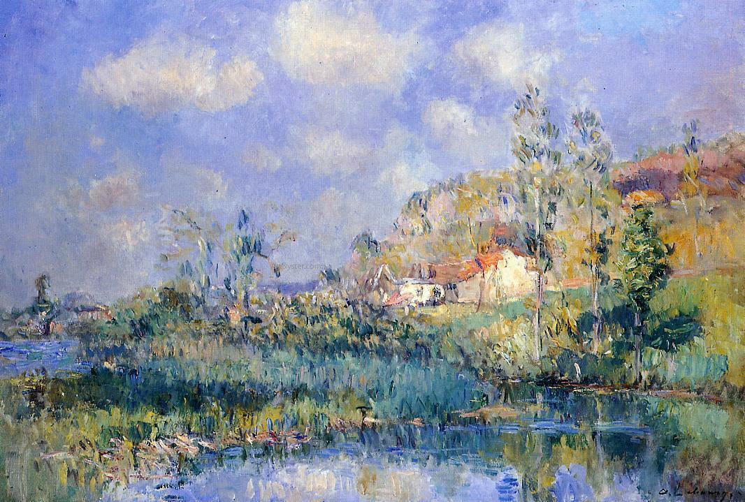 Albert Lebourg The Pond at Eysies - Canvas Print