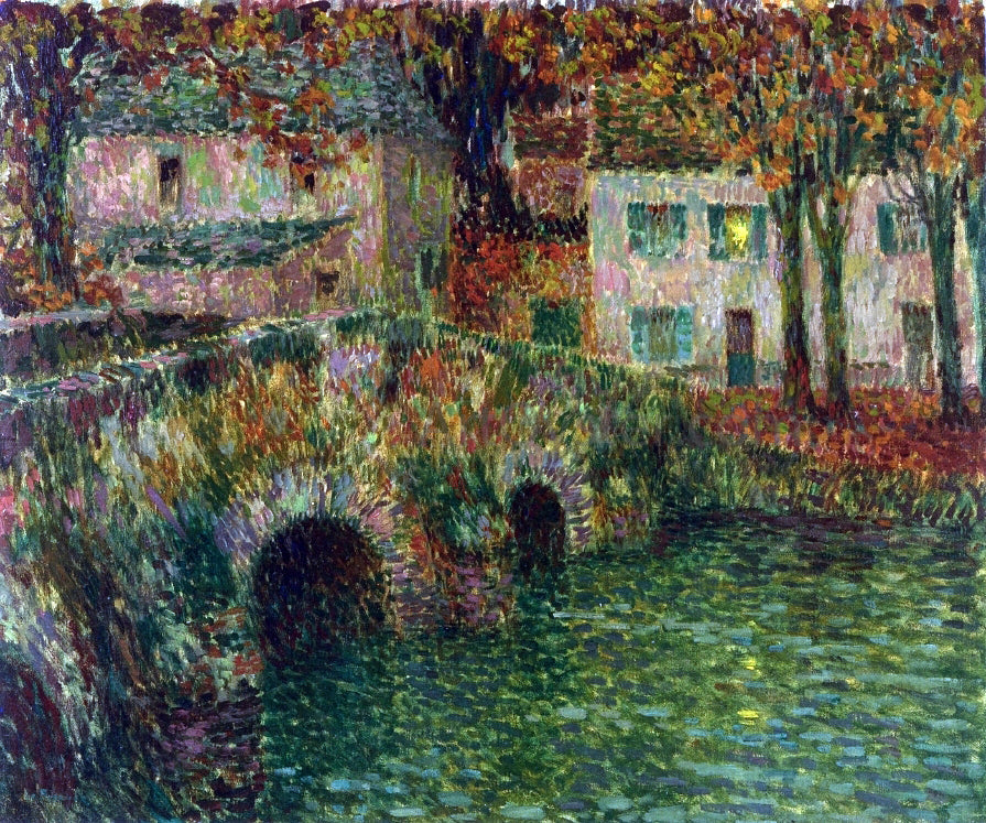 Henri Le Sidaner Pond de Pierre - Canvas Print