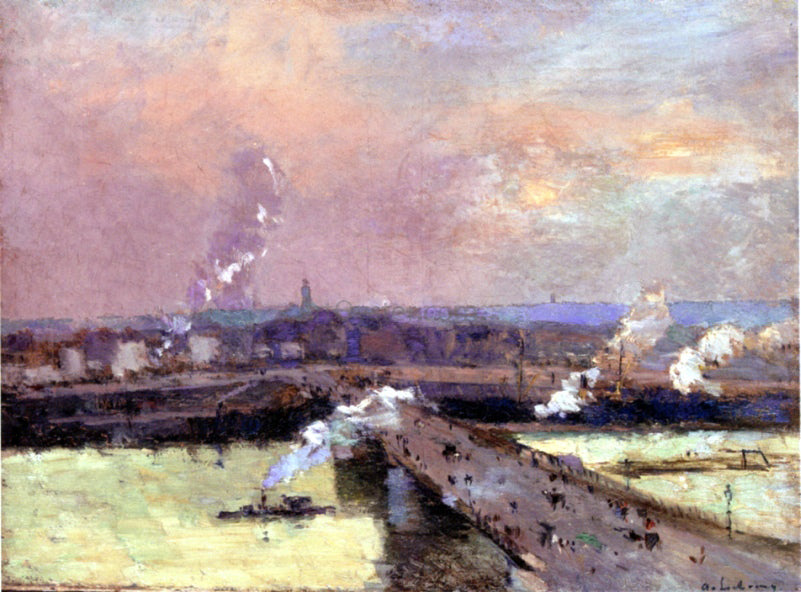 Albert Lebourg The Pont Boieldieu, Rouen - Canvas Print