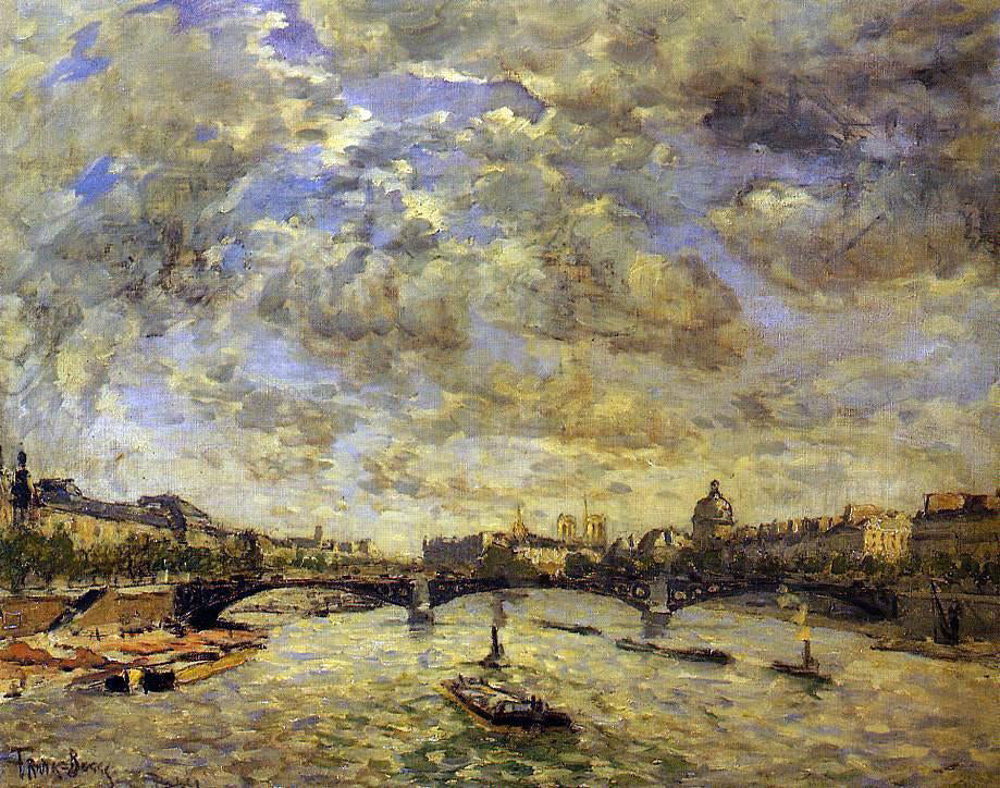Frank Myers Boggs The Pont Carousel, Paris - Canvas Print