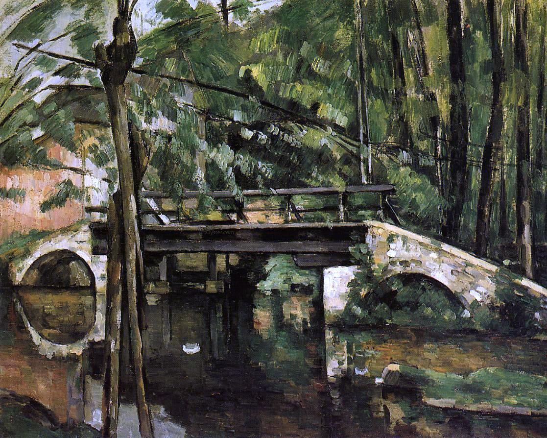 Paul Cezanne The Pont de Maincy - Canvas Print