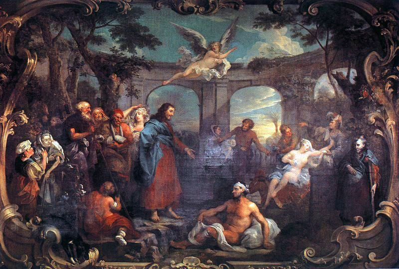 William Hogarth The Pool of Bethesda - Canvas Print