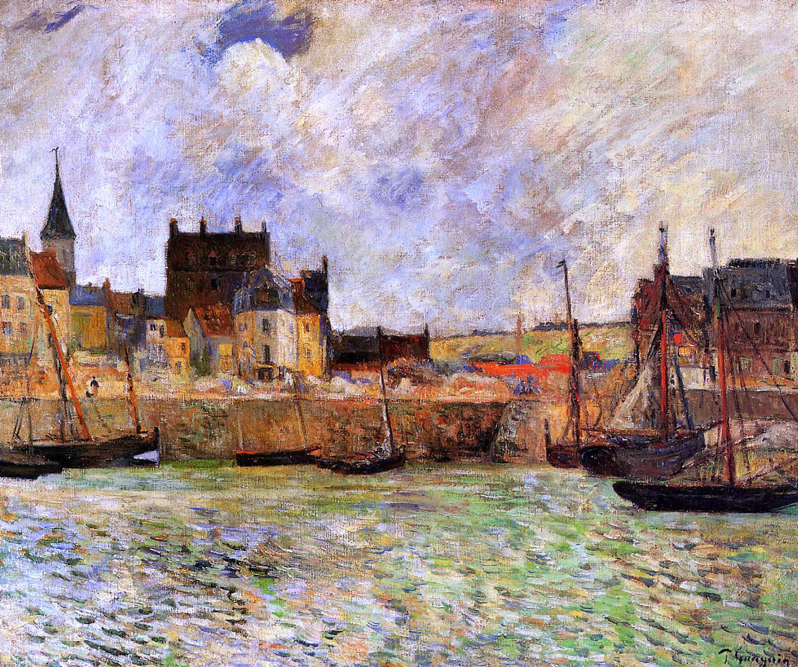 Paul Gauguin The Port, Dieppe - Canvas Print