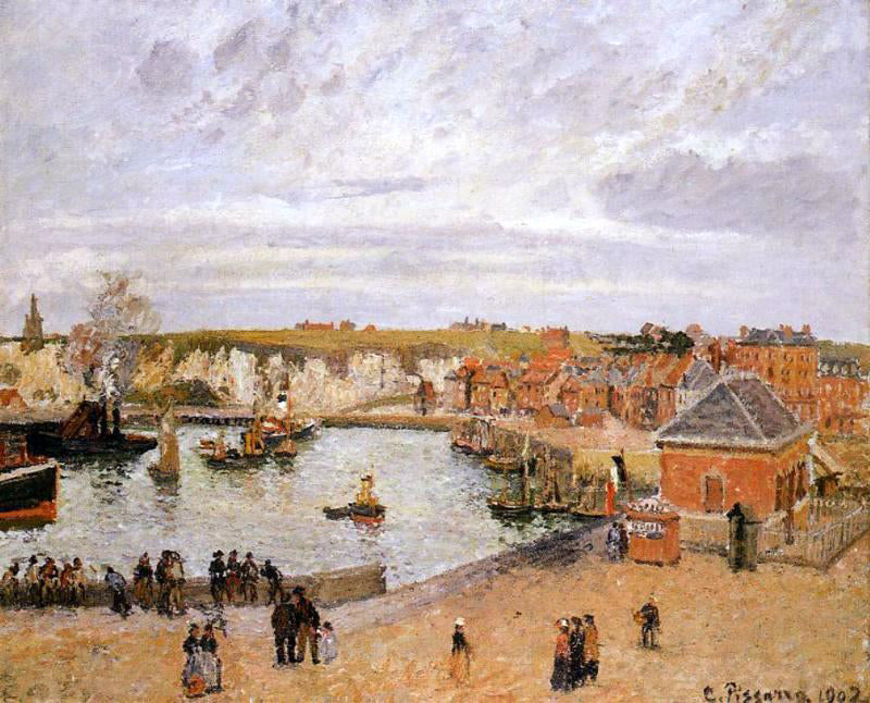 Camille Pissarro The Port of Dieppe - Canvas Print