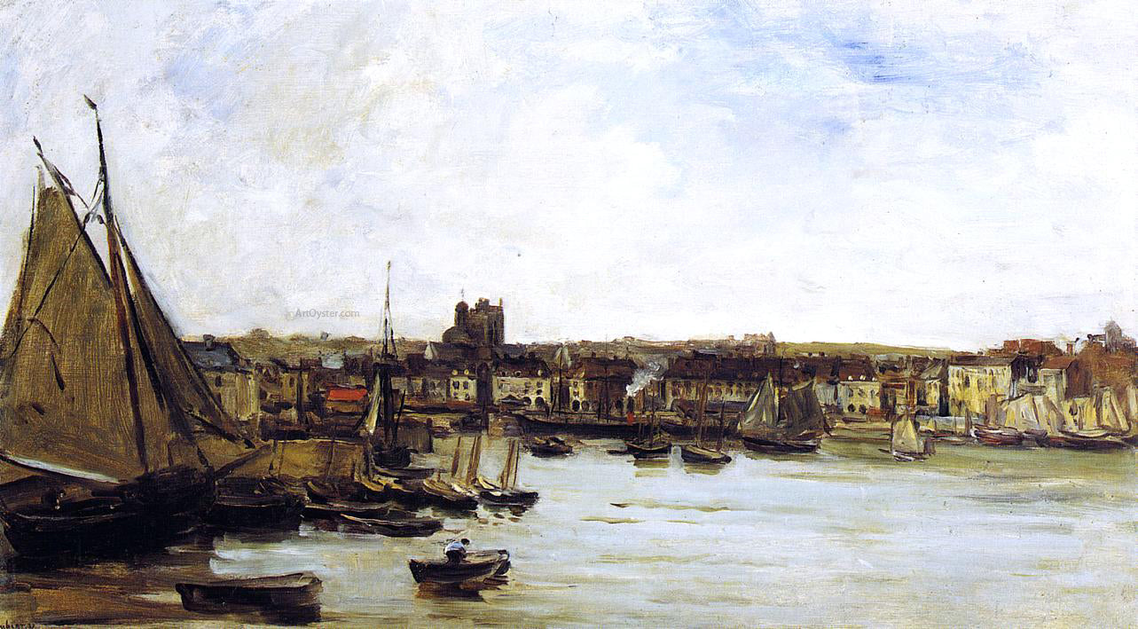 Charles Francois Daubigny The Port of Dieppe - Canvas Print