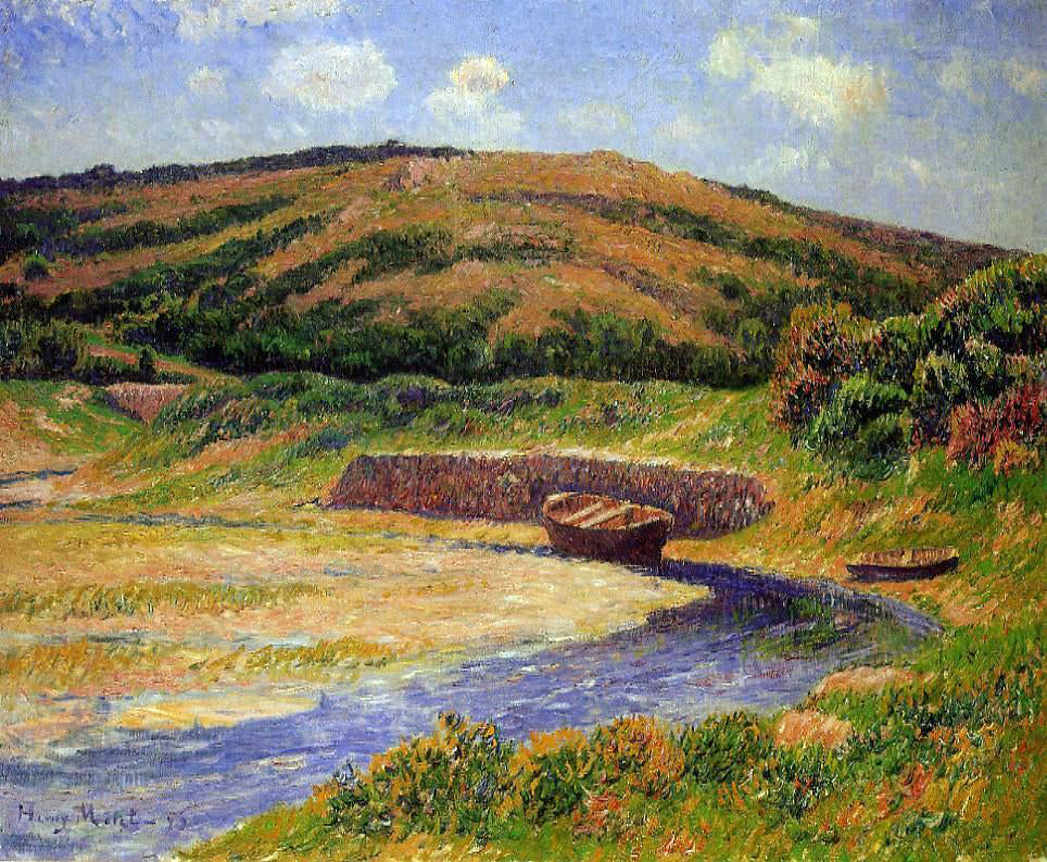 Henri Moret The Port of Guilly, Finistere - Canvas Print