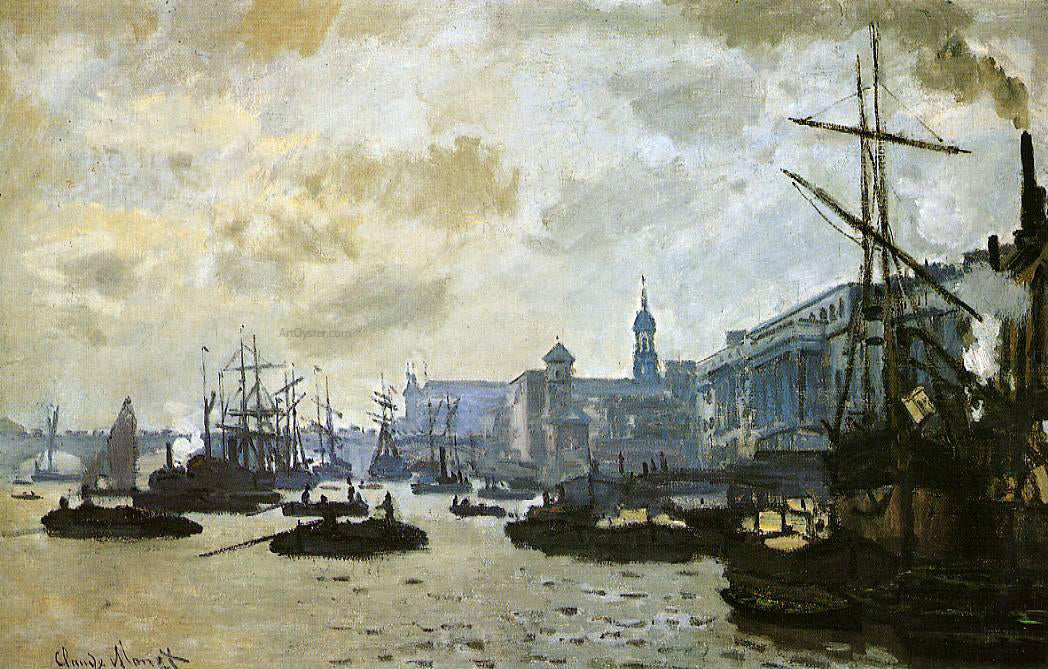 Claude Oscar Monet The Port of London - Canvas Print