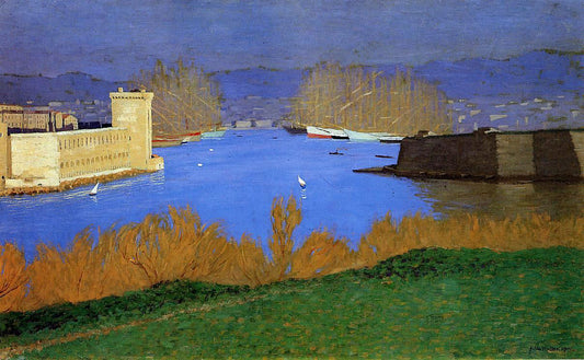 Felix Vallotton The Port of Marseille - Canvas Print