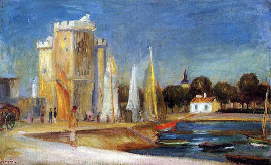 Pierre Auguste Renoir The Port of Rochelle - Canvas Print