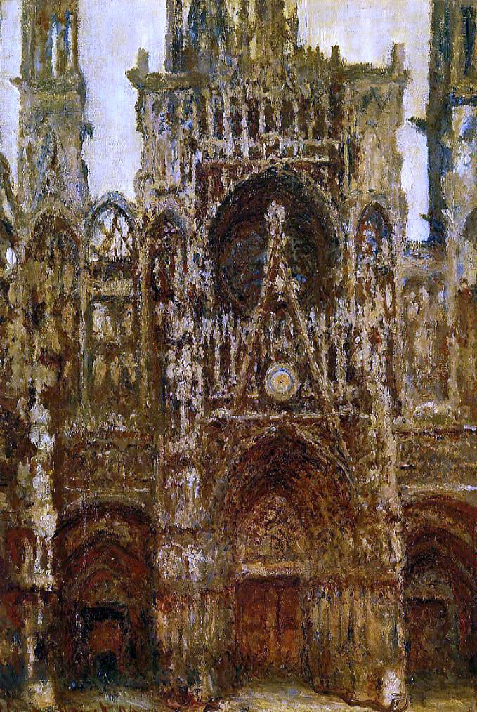 Claude Oscar Monet The Portal, Harmony in Brown - Canvas Print