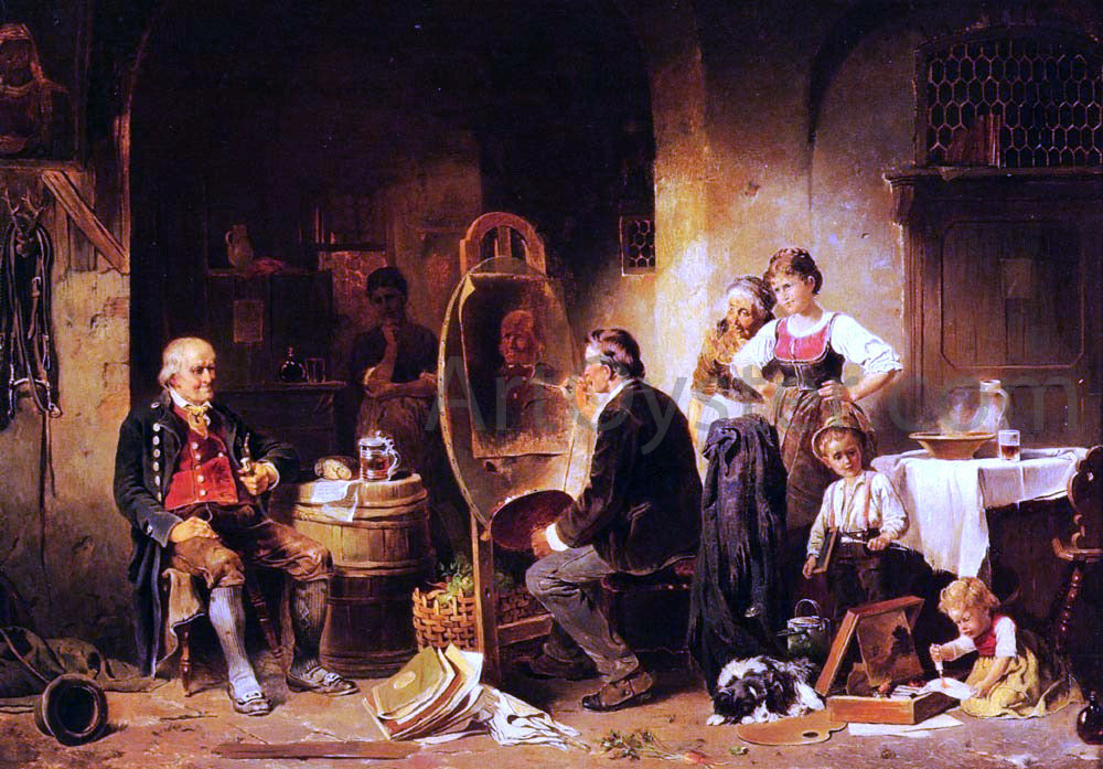 Anton Seitz The Portrait Painter - Canvas Print