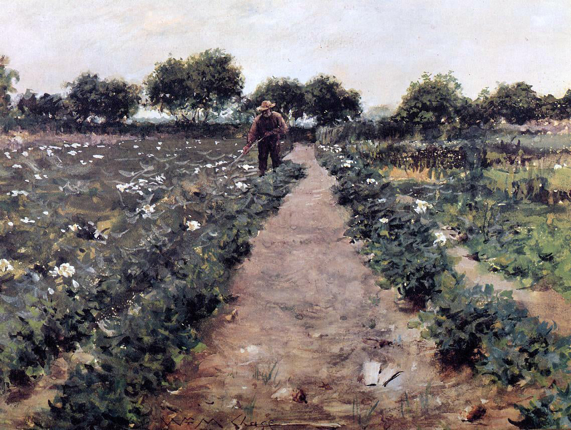 William Merritt Chase The Potato Patch (also known as Garden, Shinnecock) - Canvas Print