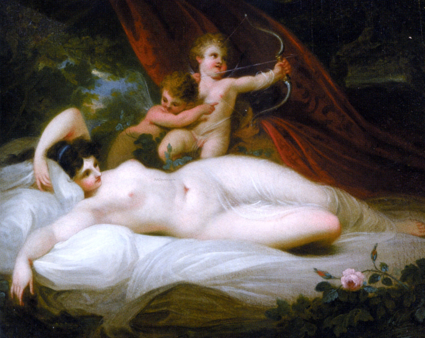 Richard Westall The Power of Venus - Canvas Print