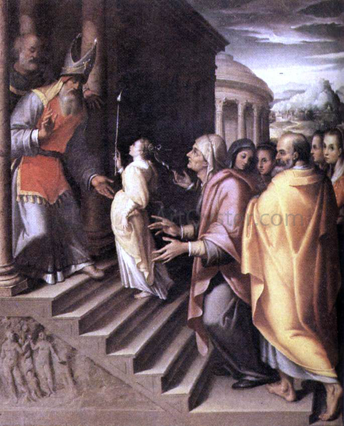 Denys Calvaert The Presentation of Mary - Canvas Print