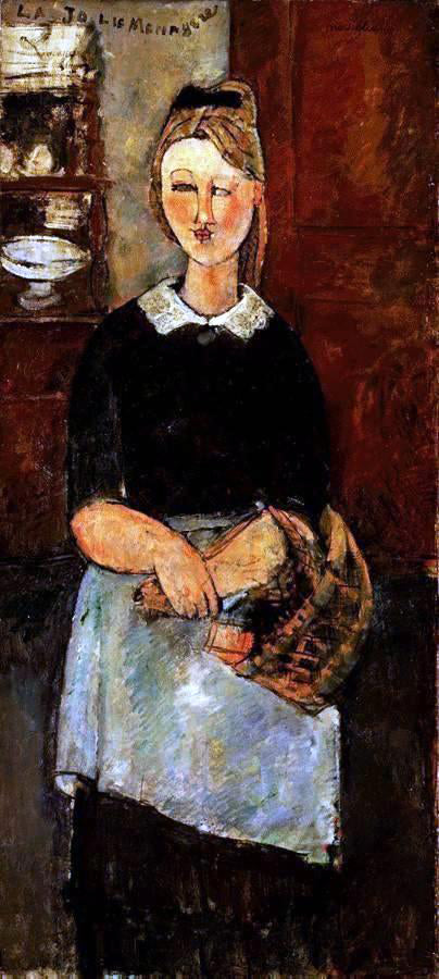 Amedeo Modigliani The Pretty Housewife - Canvas Print