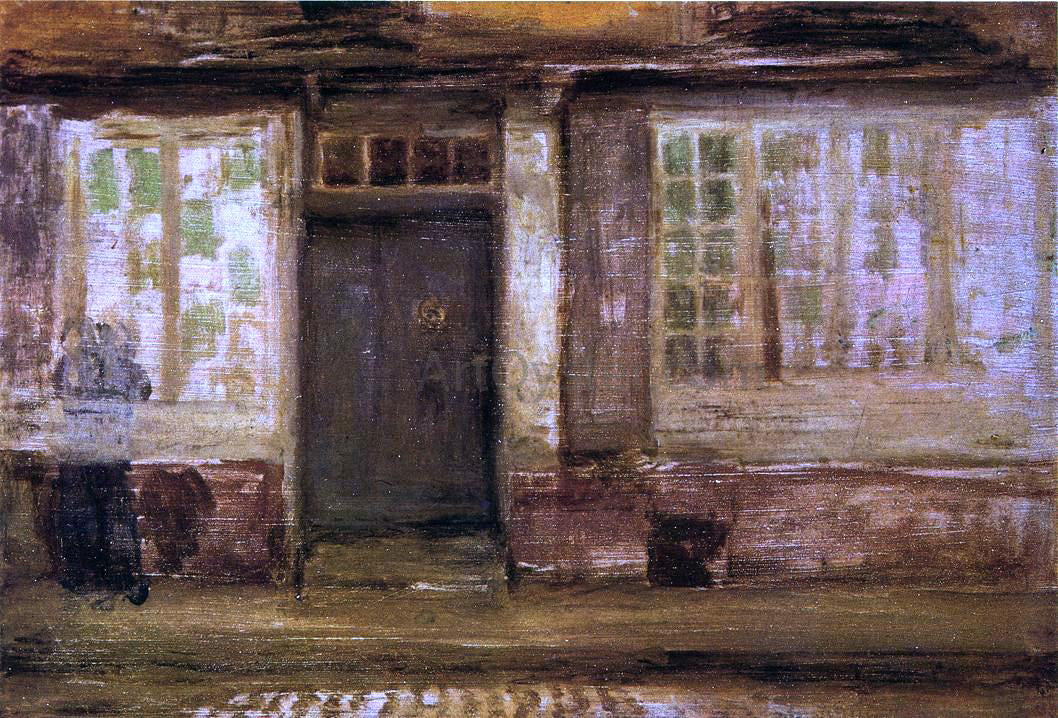 James McNeill Whistler The Priest's Lodging, Dieppe - Canvas Print