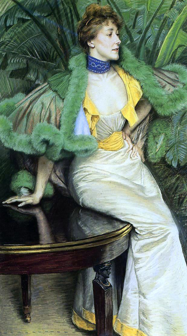 James Tissot The Princess of Broglie - Canvas Print