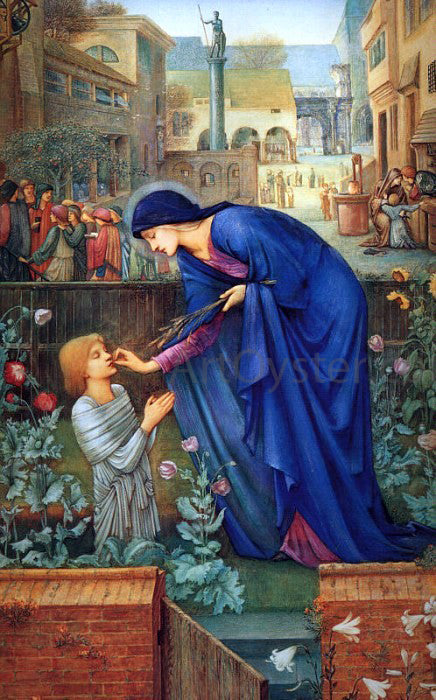 Sir Edward Burne-Jones The Prioress' Tale - Canvas Print