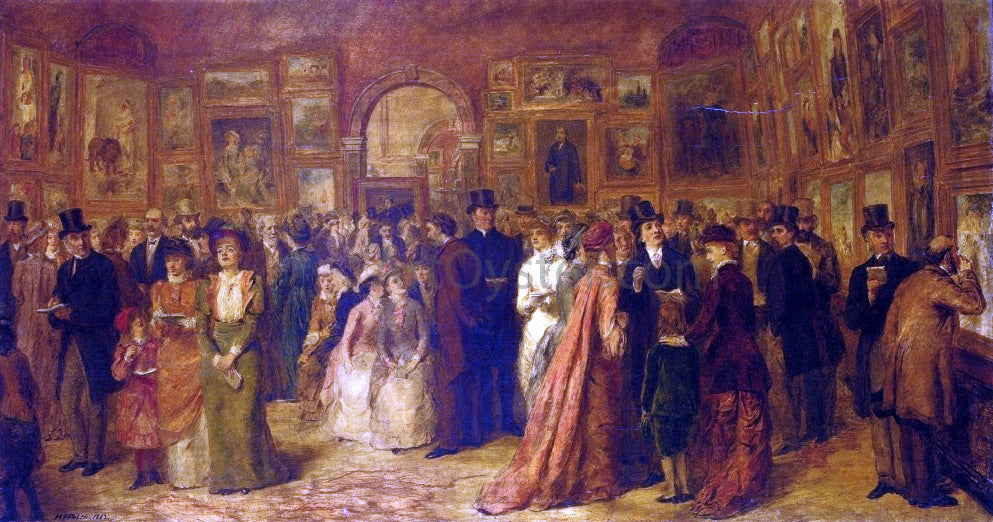 William Powell Frith The Private View, 1881 - Canvas Print