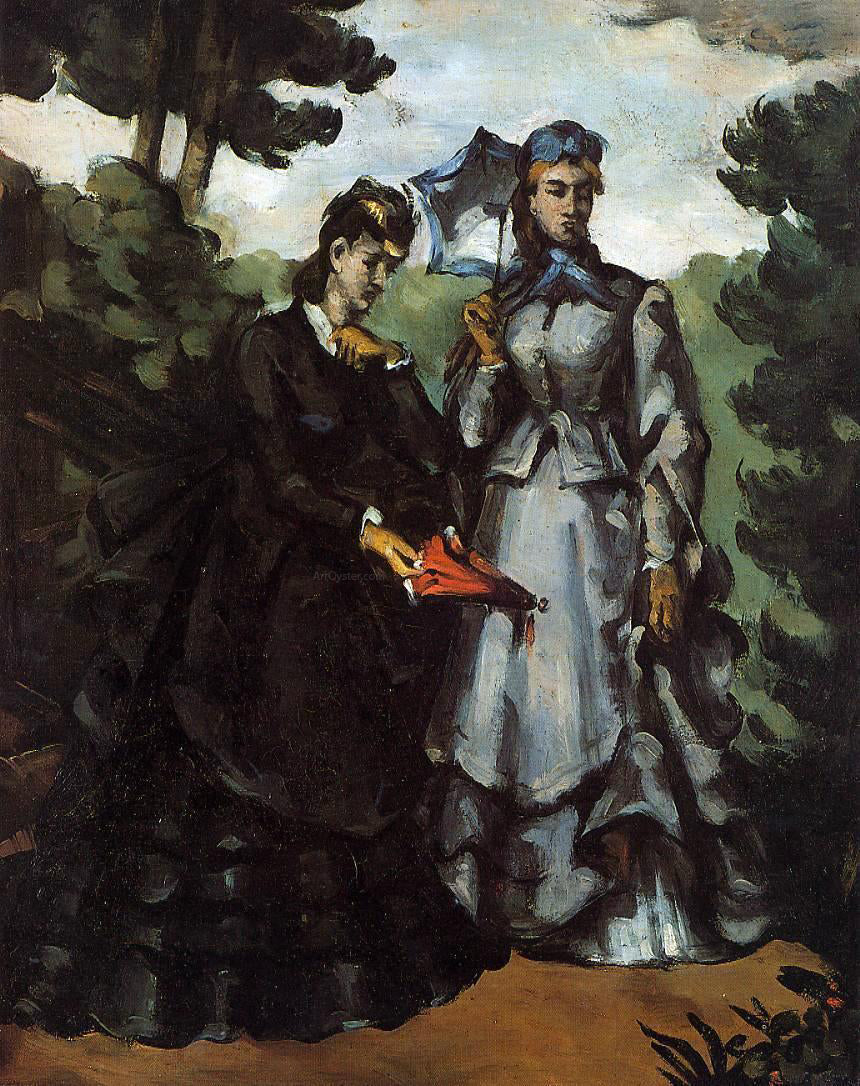 Paul Cezanne The Promenade - Canvas Print