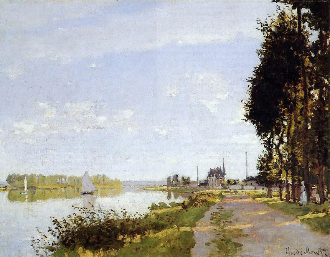 Claude Oscar Monet The Promenade at Argenteuil - Canvas Print
