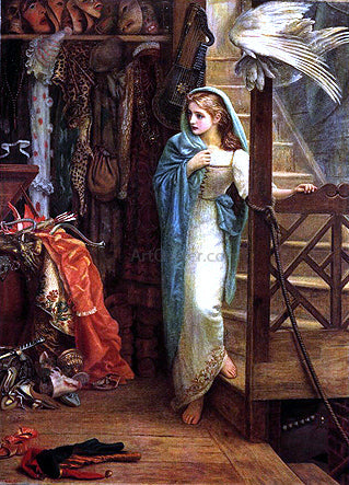 Arthur Hughes The Property Room - Canvas Print