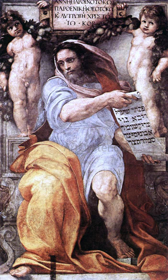 Raphael The Prophet Isaiah - Canvas Print