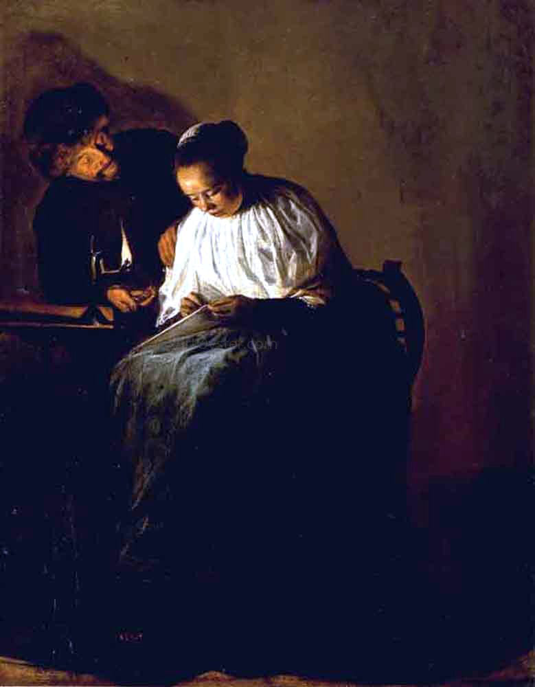 Judith Leyster The Proposition - Canvas Print
