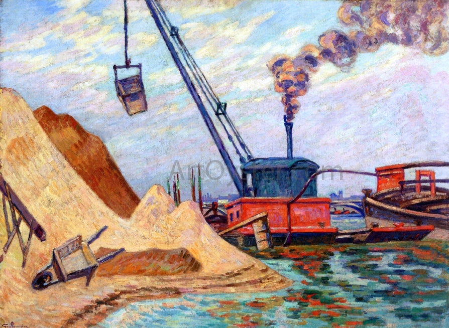Armand Guillaumin The Quai d'Austerlitz - Canvas Print