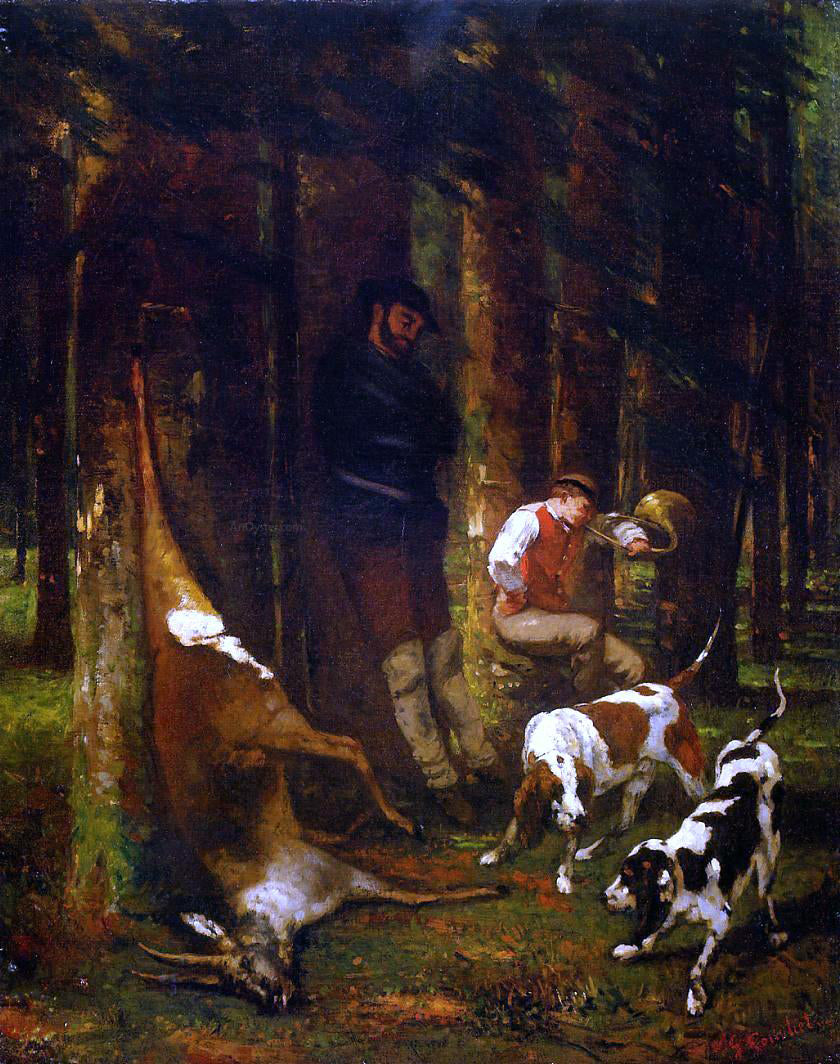 Gustave Courbet The Quarry - Canvas Print