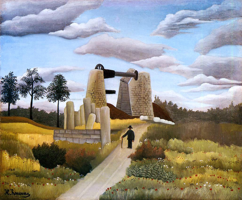 Henri Rousseau Quarry - Canvas Print