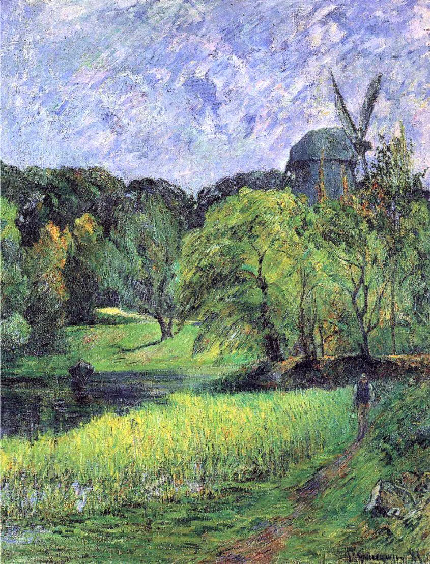Paul Gauguin The Queen's Mill, Austervold - Canvas Print