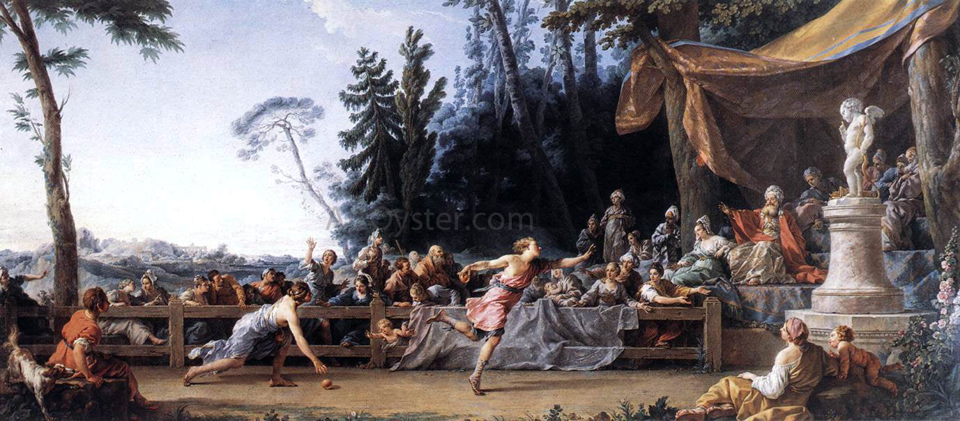 Noel Halle The Race Between Hippomenes and Atalanta - Canvas Print