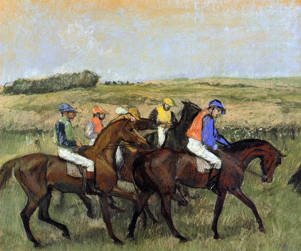 Edgar Degas The Racecourse - Canvas Print