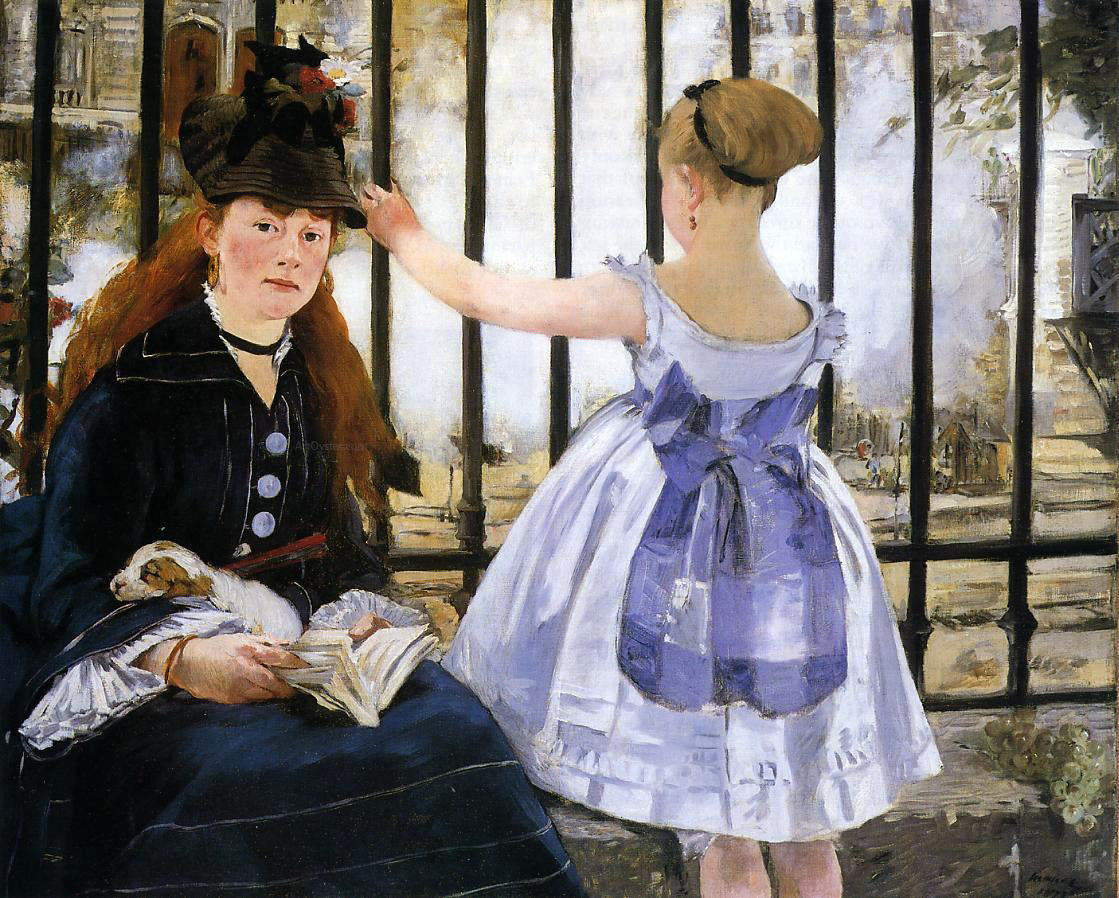 Edouard Manet The Railroad - Canvas Print