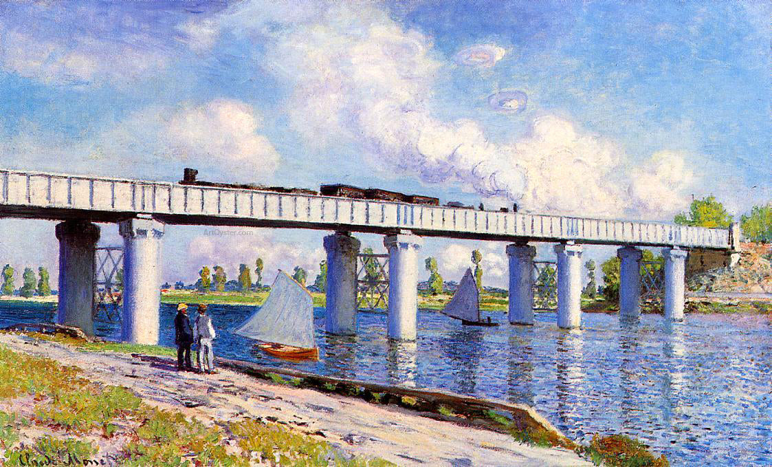 Claude Oscar Monet The Railroad Bridge at Argenteuil - Canvas Print