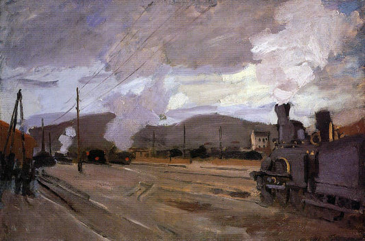 Claude Oscar Monet The Railroad Station at Argenteuil - Canvas Print
