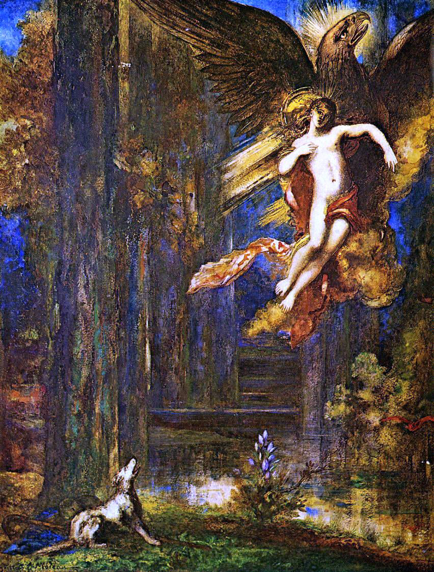 Gustave Moreau The Raising of Ganamede - Canvas Print