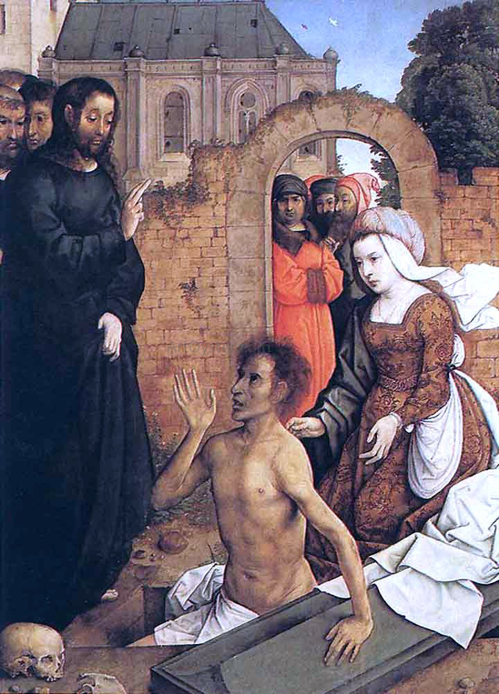 Juan De Flandes The Raising of Lazarus - Canvas Print